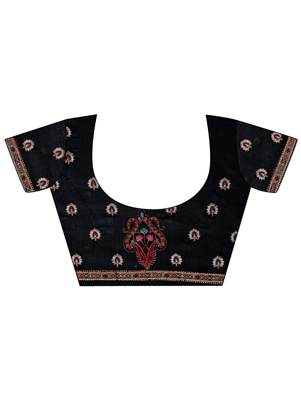 Black Kashmiri Embroidered Saree