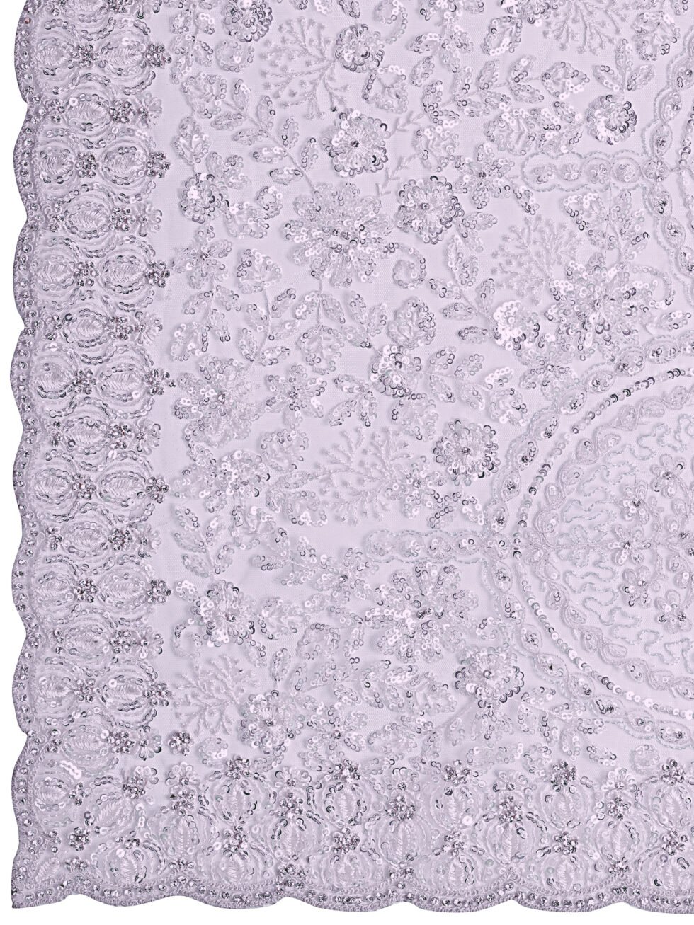 Celestial Lavender Whisper Net Saree