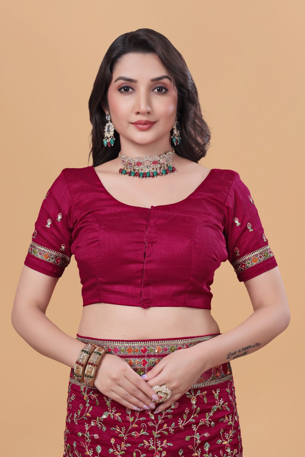 Ritual Styles Cherry Kashmiri Art Vichitra Saree-silk-designer-saree -SM067-J15191SMSV111D-6