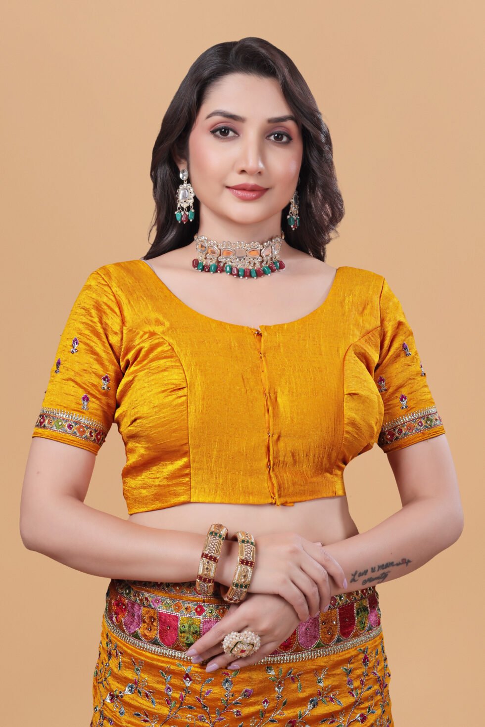 Ritual Styles -Yellow Kashmiri Art Vichitra Saree-silk-designer-saree SM067-J15191SMSV49D (2)